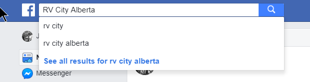 Search for RV City Alberta